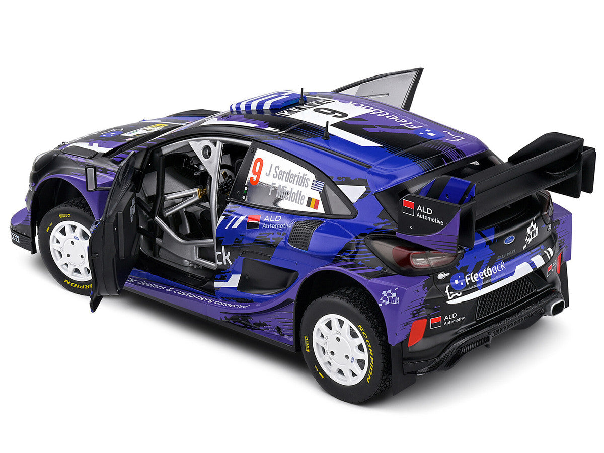 Ford Puma Rally1 Hybrid #9 Jourdan Serderidis - Frederic Miclotte "Safari Rally Kenya" (2022) "Competition" Series 1/18 Diecast Model Car by Solido LuxuryLifeWay Online Store
