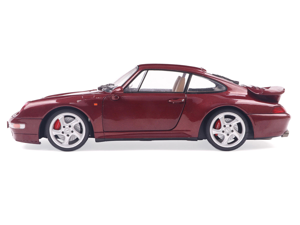 1997 Porsche 911 (993) Turbo Arena Red Metallic 1/18 Diecast Model Car by Solido LuxuryLifeWay Online Store