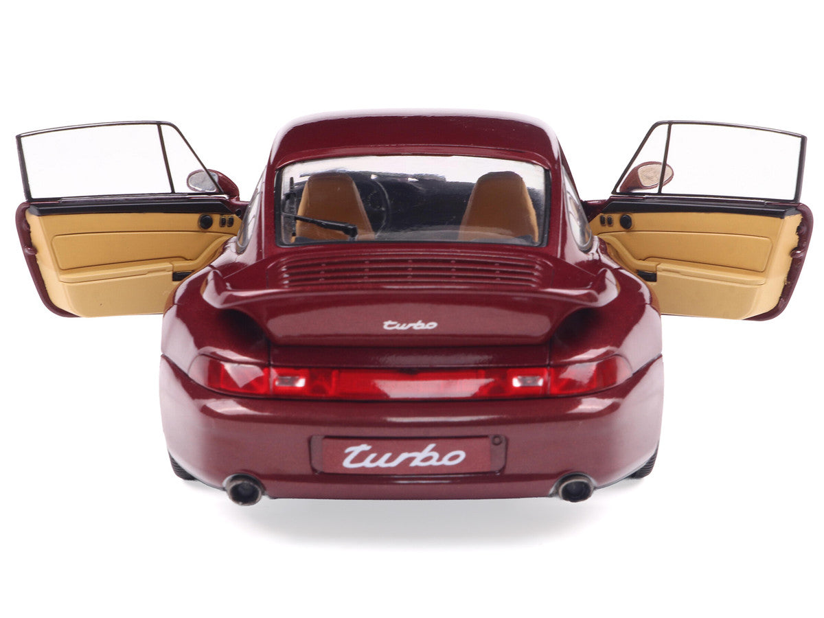 1997 Porsche 911 (993) Turbo Arena Red Metallic 1/18 Diecast Model Car by Solido LuxuryLifeWay Online Store