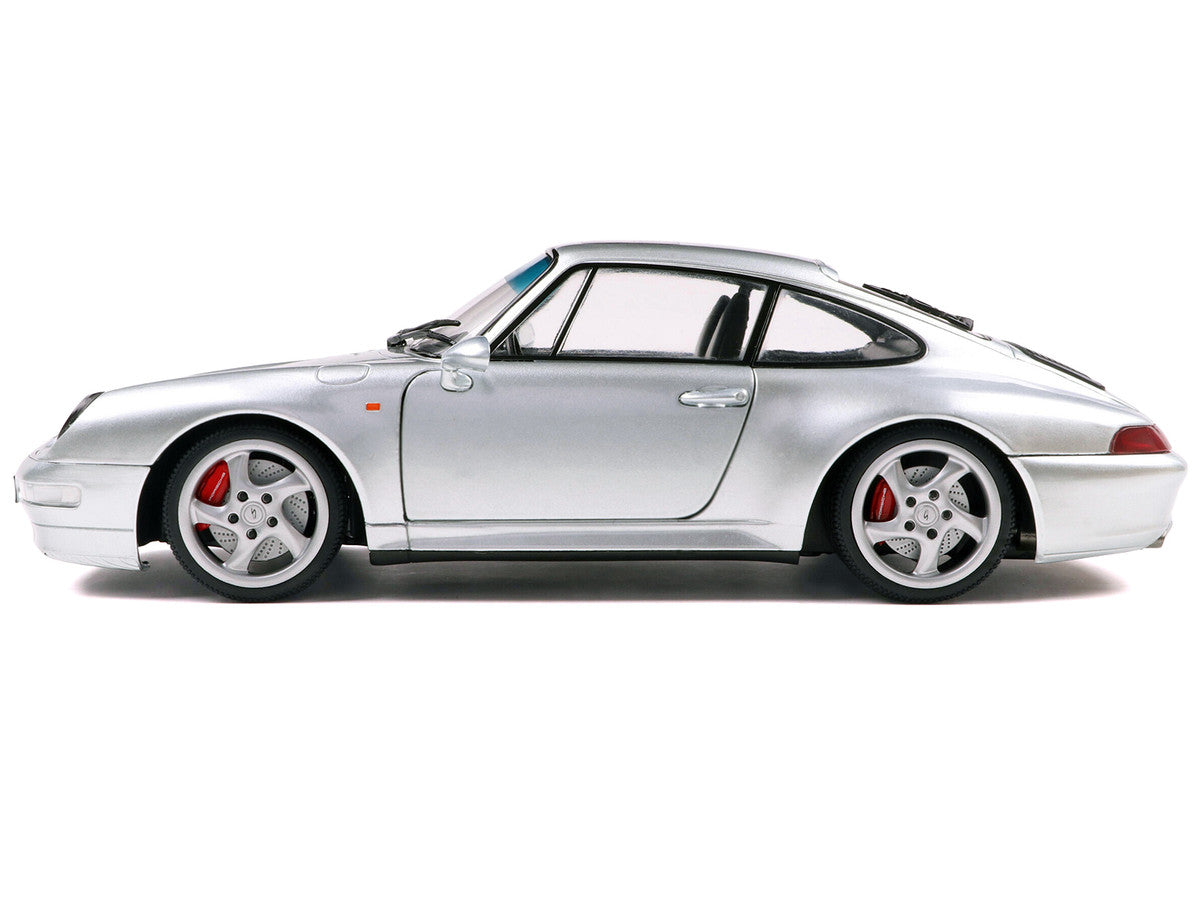 1996 Porsche 911 (993) 4S Polar Silver Metallic 1/18 Diecast Model Car by Solido LuxuryLifeWay Online Store