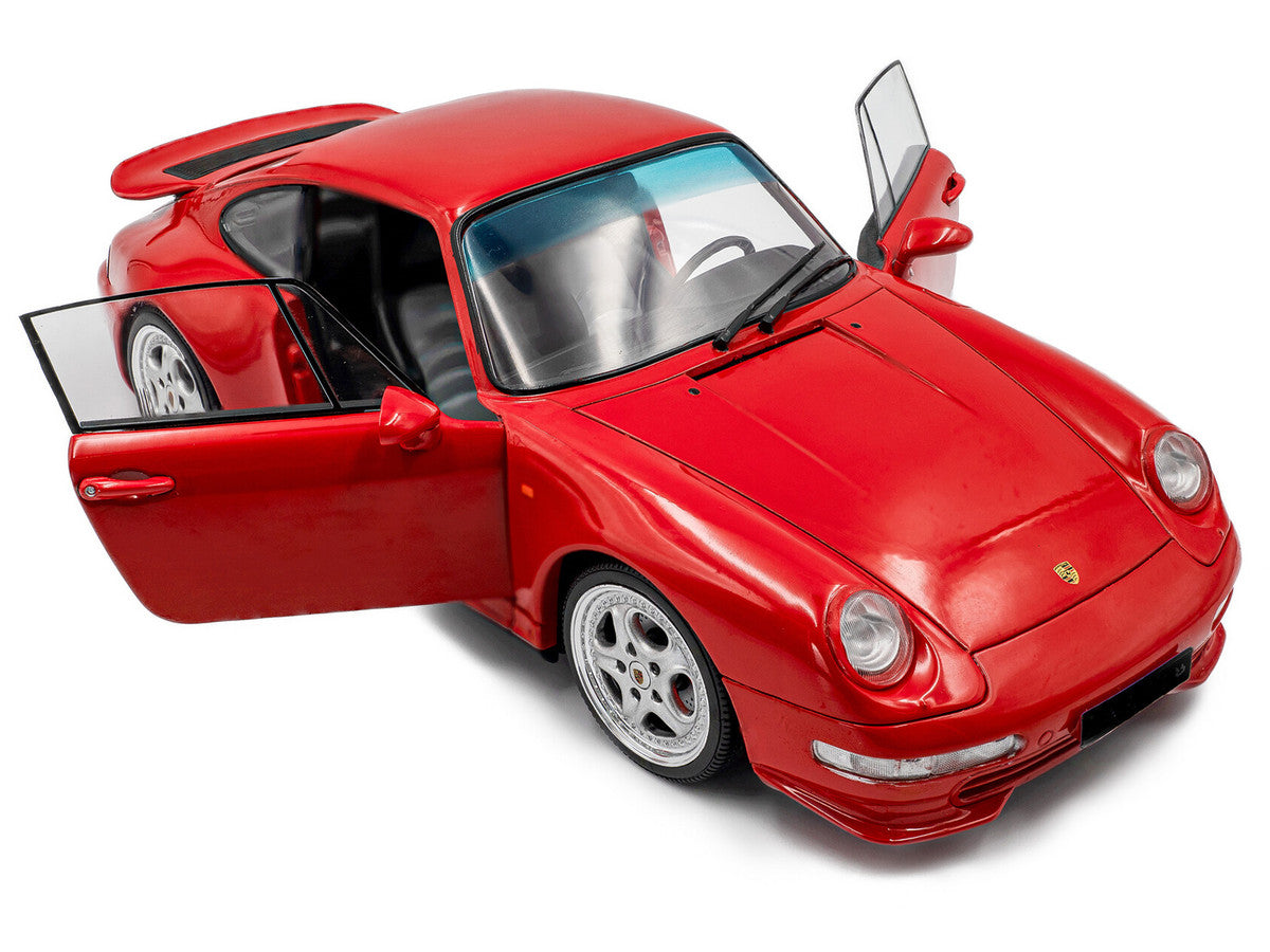 1997 Porsche 911 (993) Carrera RS Guards Red 1/18 Diecast Model Car by Solido LuxuryLifeWay Online Store