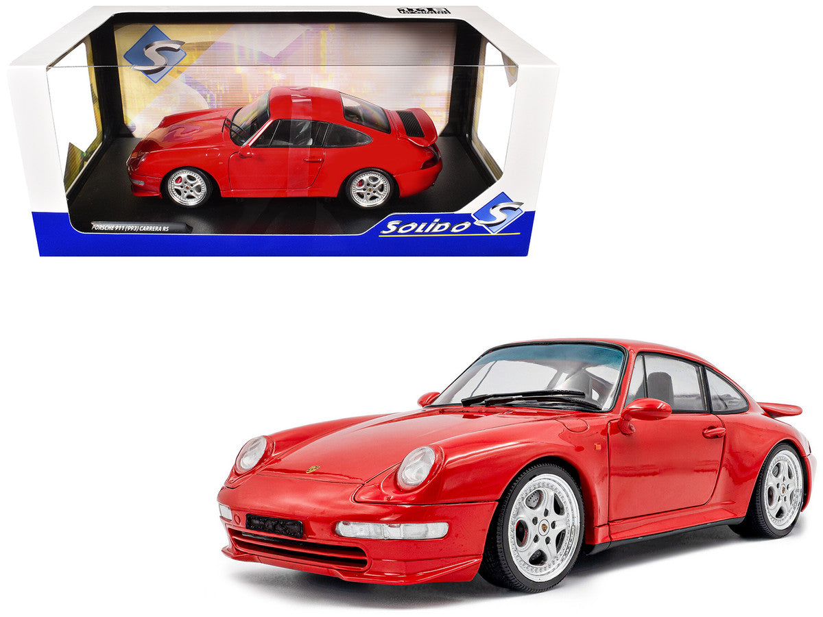 1997 Porsche 911 (993) Carrera RS Guards Red 1/18 Diecast Model Car by Solido LuxuryLifeWay Online Store