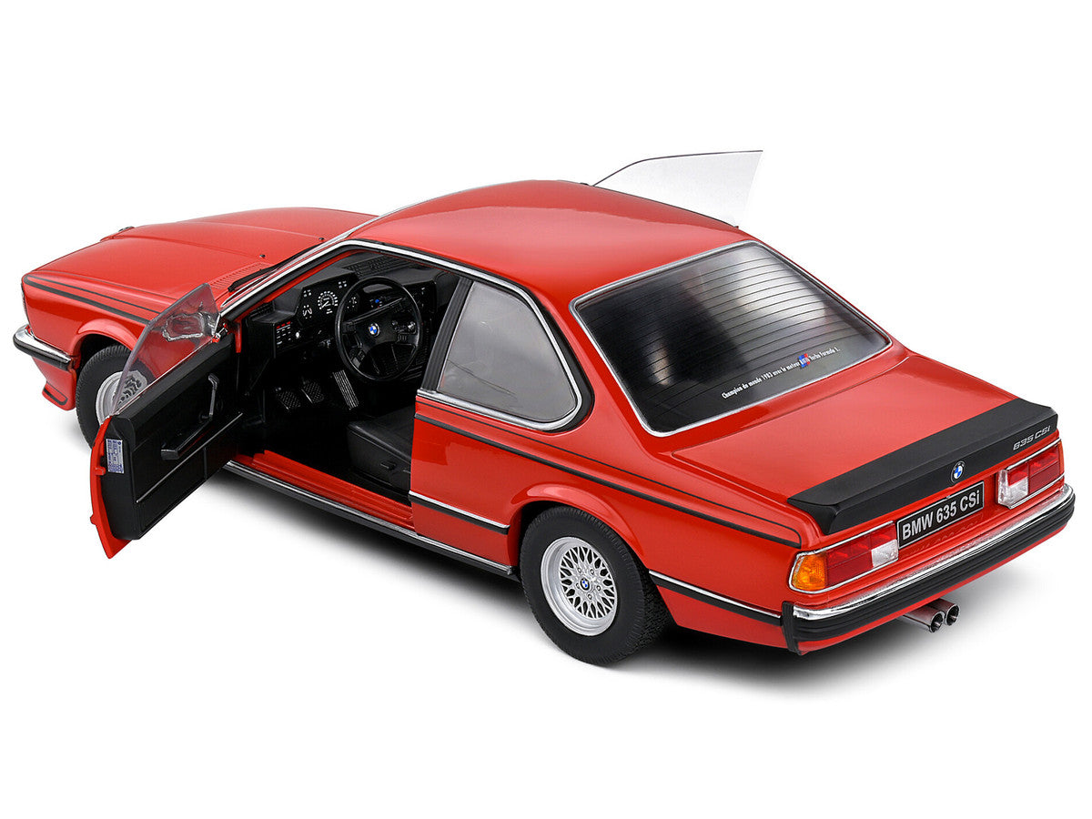 1984 BMW 635 CSI (E24) Henna Red 1/18 Diecast Model Car by Solido LuxuryLifeWay Online Store