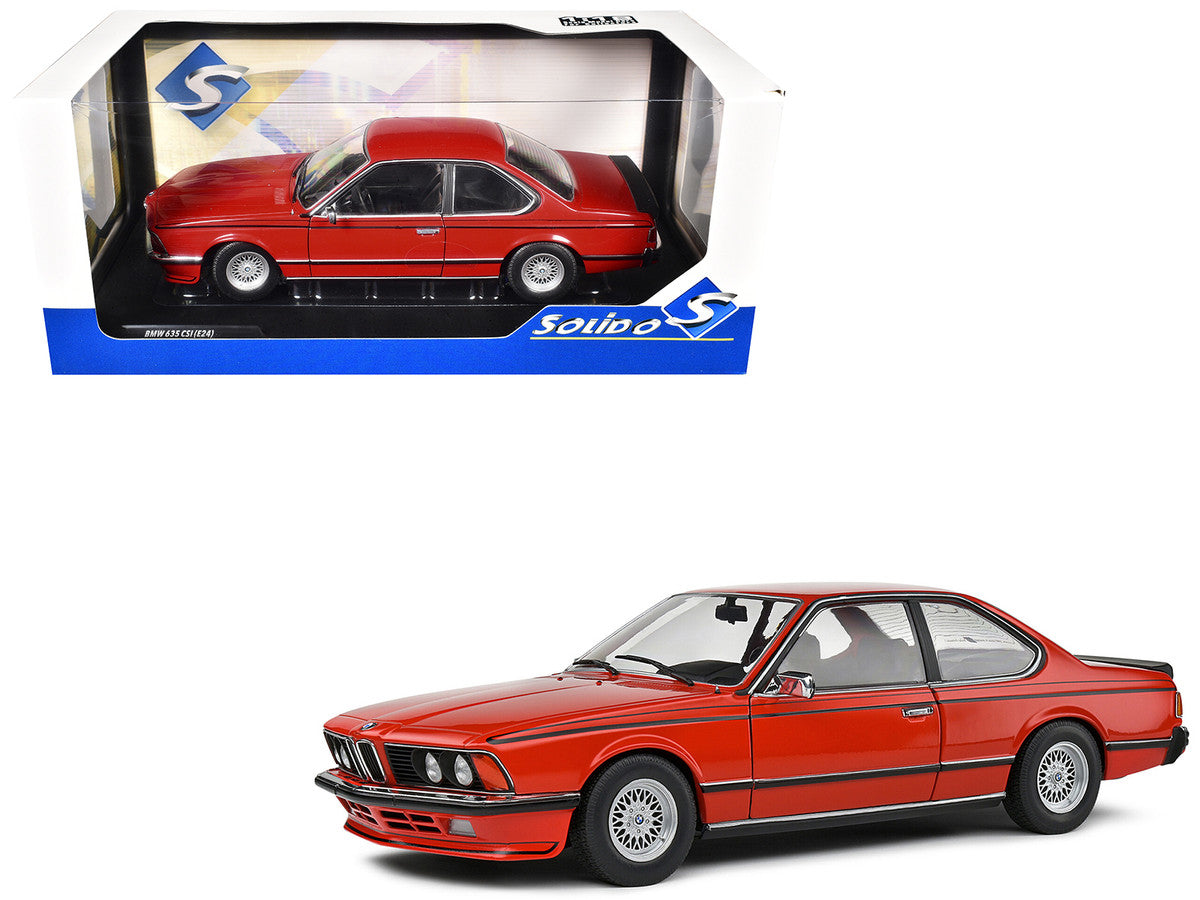 1984 BMW 635 CSI (E24) Henna Red 1/18 Diecast Model Car by Solido LuxuryLifeWay Online Store