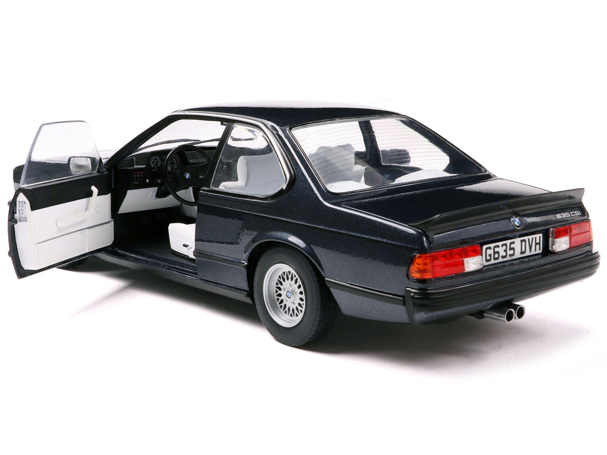 1984 BMW 635 CSI (E24) Macau Blue Metallic 1/18 Diecast Model Car by Solido LuxuryLifeWay Online Store
