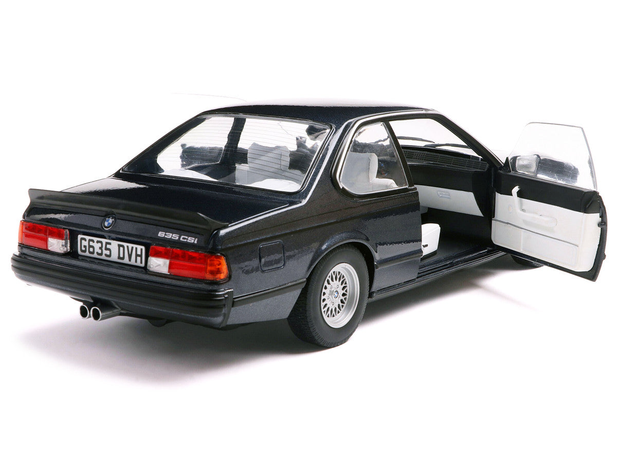 1984 BMW 635 CSI (E24) Macau Blue Metallic 1/18 Diecast Model Car by Solido LuxuryLifeWay Online Store