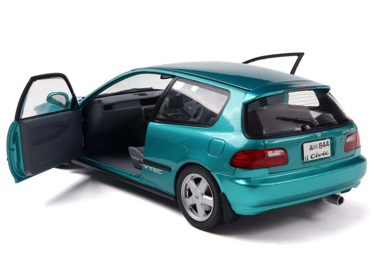 1991 Honda Civic (EG6) RHD (Right Hand Drive) Aztec Green Metallic 1/18 Diecast Model Car by Solido LuxuryLifeWay Online Store