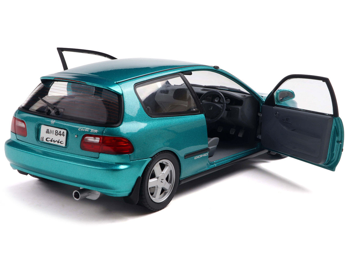 1991 Honda Civic (EG6) RHD (Right Hand Drive) Aztec Green Metallic 1/18 Diecast Model Car by Solido LuxuryLifeWay Online Store