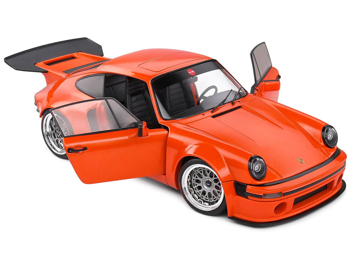 2022 Porsche 911 KS-R Orange Metallic 1/18 Diecast Model Car by Solido LuxuryLifeWay Online Store