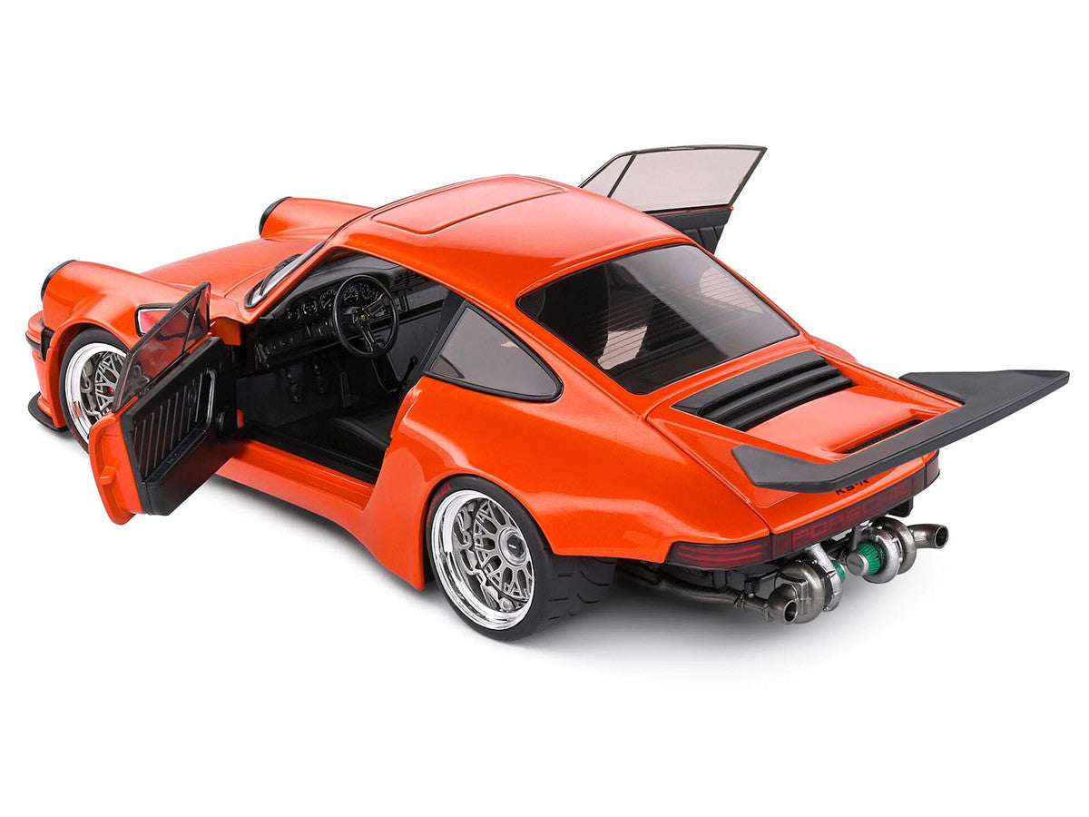 2022 Porsche 911 KS-R Orange Metallic 1/18 Diecast Model Car by Solido LuxuryLifeWay Online Store