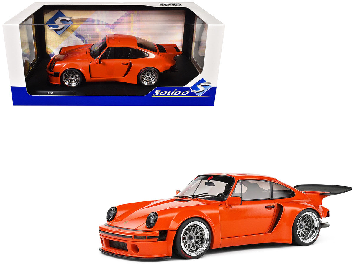 2022 Porsche 911 KS-R Orange Metallic 1/18 Diecast Model Car by Solido LuxuryLifeWay Online Store