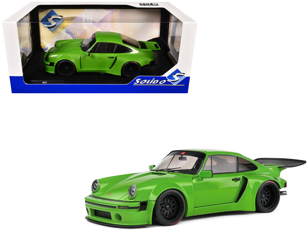 2022 Porsche 911 KS-R Green Metallic 1/18 Diecast Model Car by Solido LuxuryLifeWay Online Store