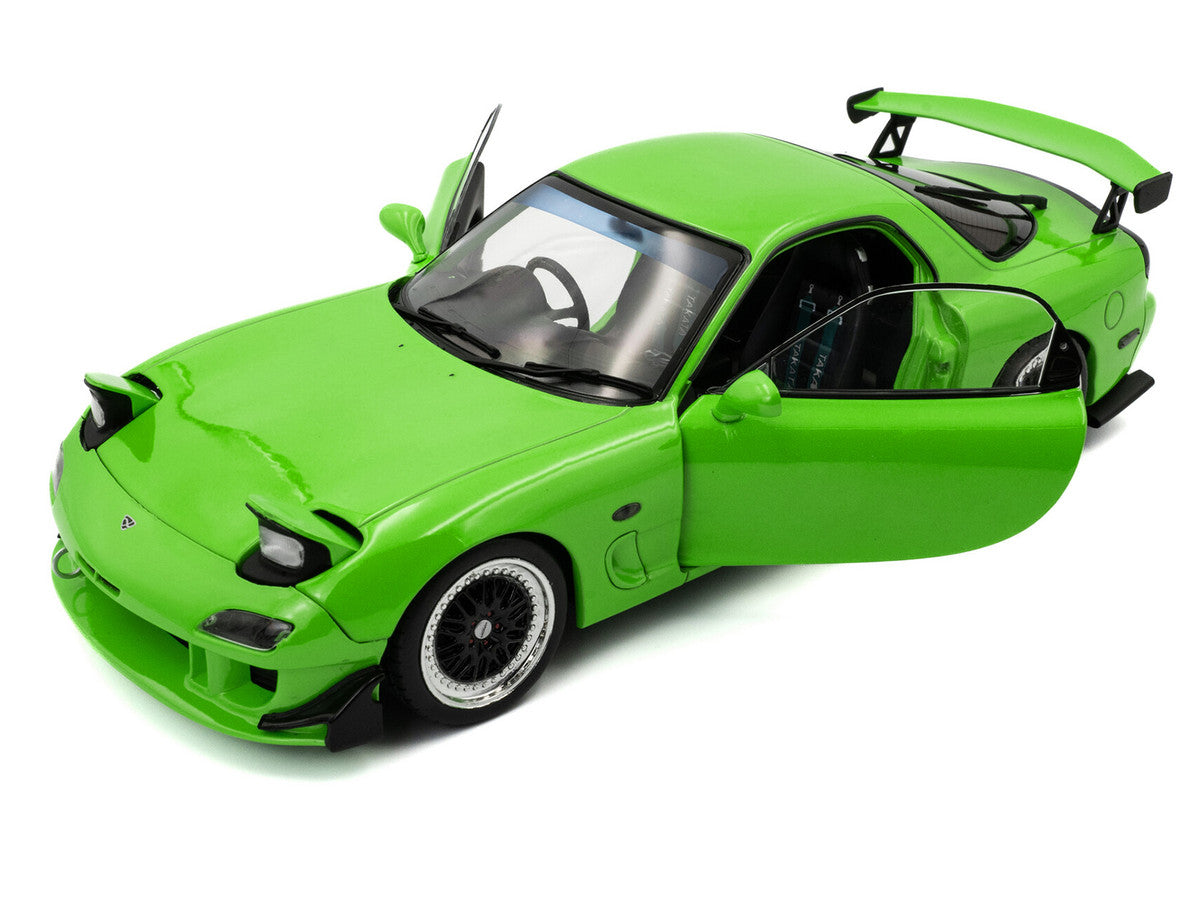 1999 Mazda RX7 Type RS (FD3RS) RHD (Right Hand Drive) Neon Green 1/18 Diecast Model Car by Solido LuxuryLifeWay Online Store