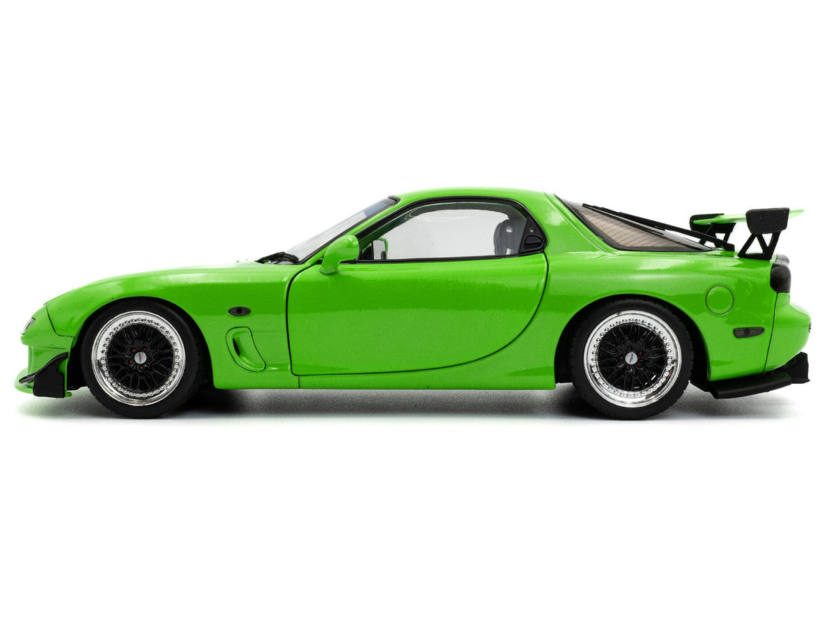 1999 Mazda RX7 Type RS (FD3RS) RHD (Right Hand Drive) Neon Green 1/18 Diecast Model Car by Solido LuxuryLifeWay Online Store