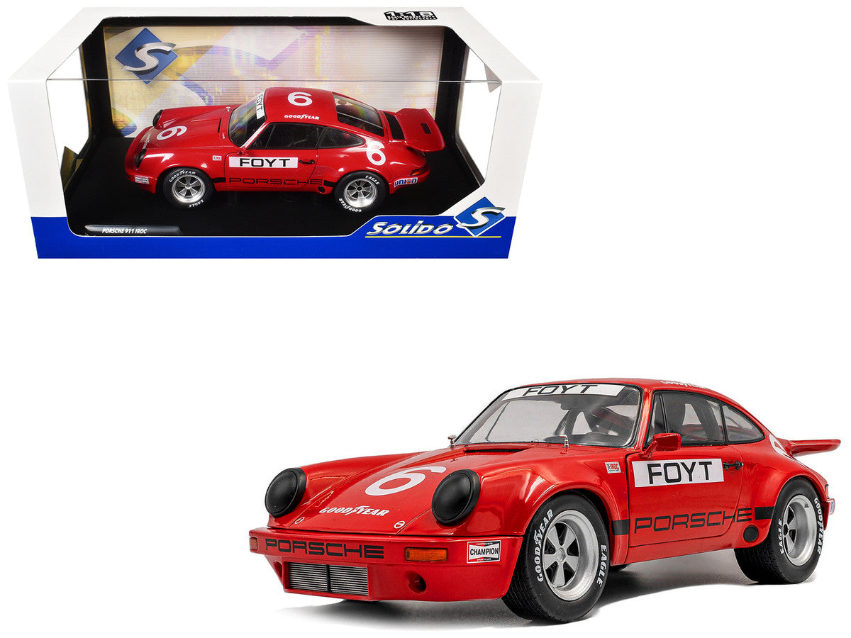 Porsche 911 IROC #6 A.J. Foyt "International Race of Champions" (1974) 1/18 Diecast Model Car by Solido LuxuryLifeWay Online Store