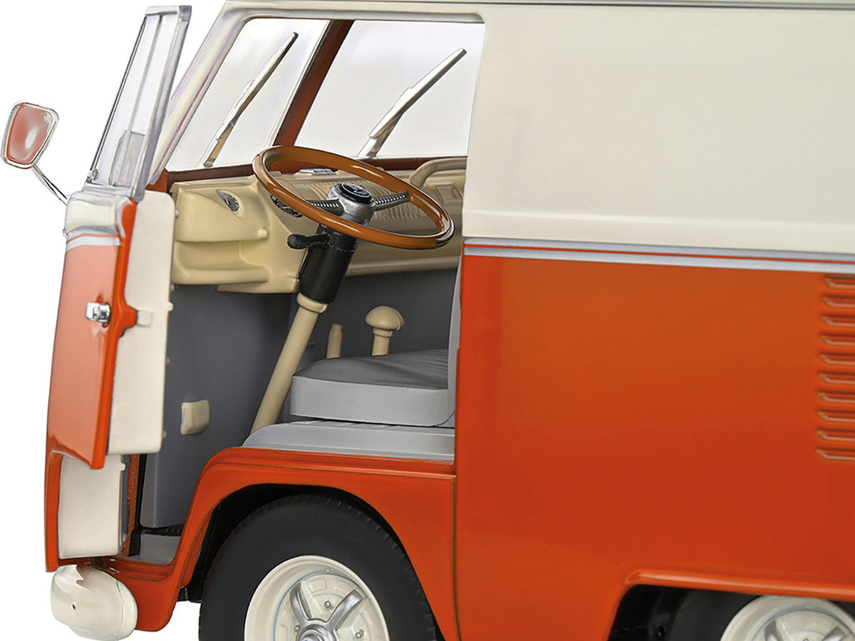 1950 Volkswagen Kool Kombi Van with Trailer Orange and White 1/18 Diecast Model Car by Solido LuxuryLifeWay Online Store
