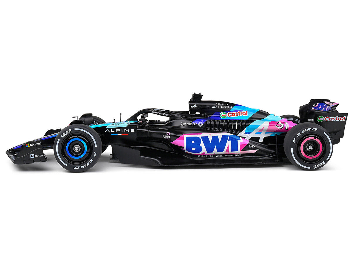 Alpine A524 Presentation Edition "BWT" "Formula One F1 World Championship" (2024) "Competition" Series 1/18 Diecast Model Car by Solido LuxuryLifeWay Online Store