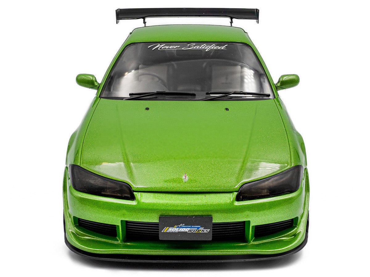 1999 Nissan Silvia S15 Spec-R Aero RHD (Right Hand Drive) "Never Satisfied" Green Metallic 1/18 Diecast Model Car by Solido LuxuryLifeWay Online Store