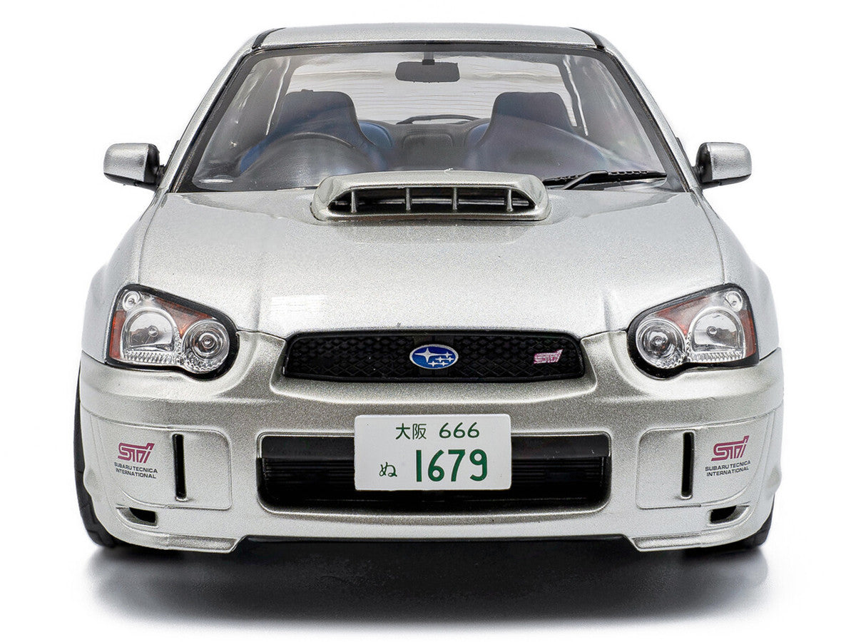 2004 Subaru Impreza WRX STI RHD (Right Hand Drive) Premium Silver Effect 1/18 Diecast Model Car by Solido LuxuryLifeWay Online Store