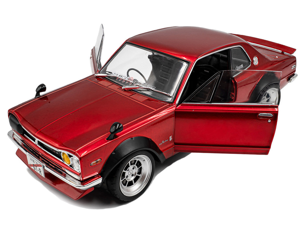 1970 Nissan Skyline (C10) Hakosuka RHD (Right Hand Drive) Red Metallic 1/18 Diecast Model Car by Solido LuxuryLifeWay Online Store