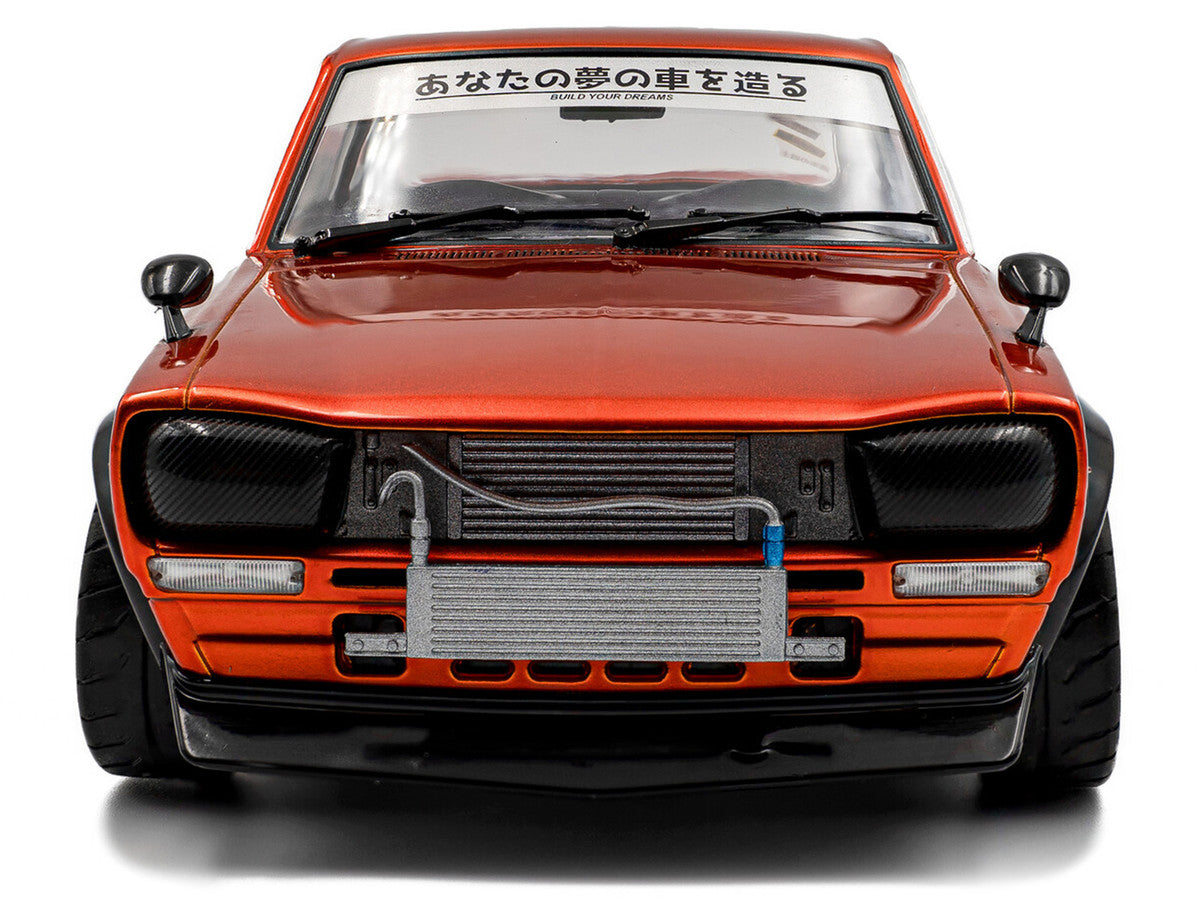 1970 Nissan Skyline (C10) Hakosuka RHD (Right Hand Drive) Orange Metallic 1/18 Diecast Model Car by Solido LuxuryLifeWay Online Store