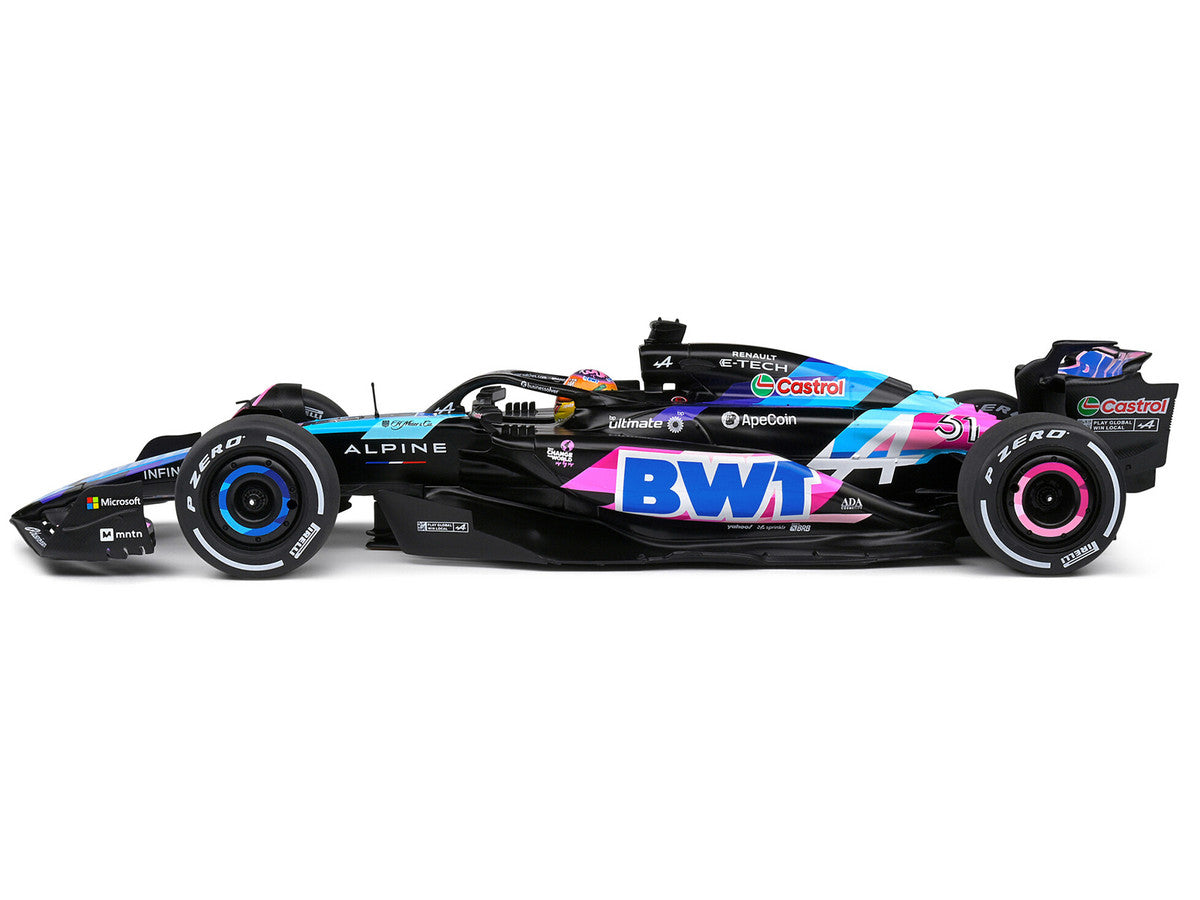 Alpine A524 #31 Esteban Ocon "BWT" Formula One F1 Miami GP (2024) "Competition" Series 1/18 Diecast Model Car by Solido LuxuryLifeWay Online Store