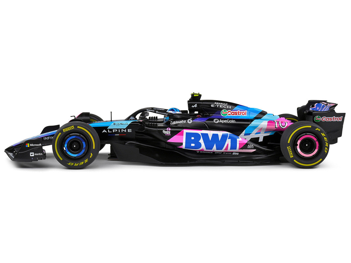 Alpine A524 #10 Pierre Gasly "BWT" Formula One F1 Monaco GP (2024) "Competition" Series 1/18 Diecast Model Car by Solido LuxuryLifeWay Online Store