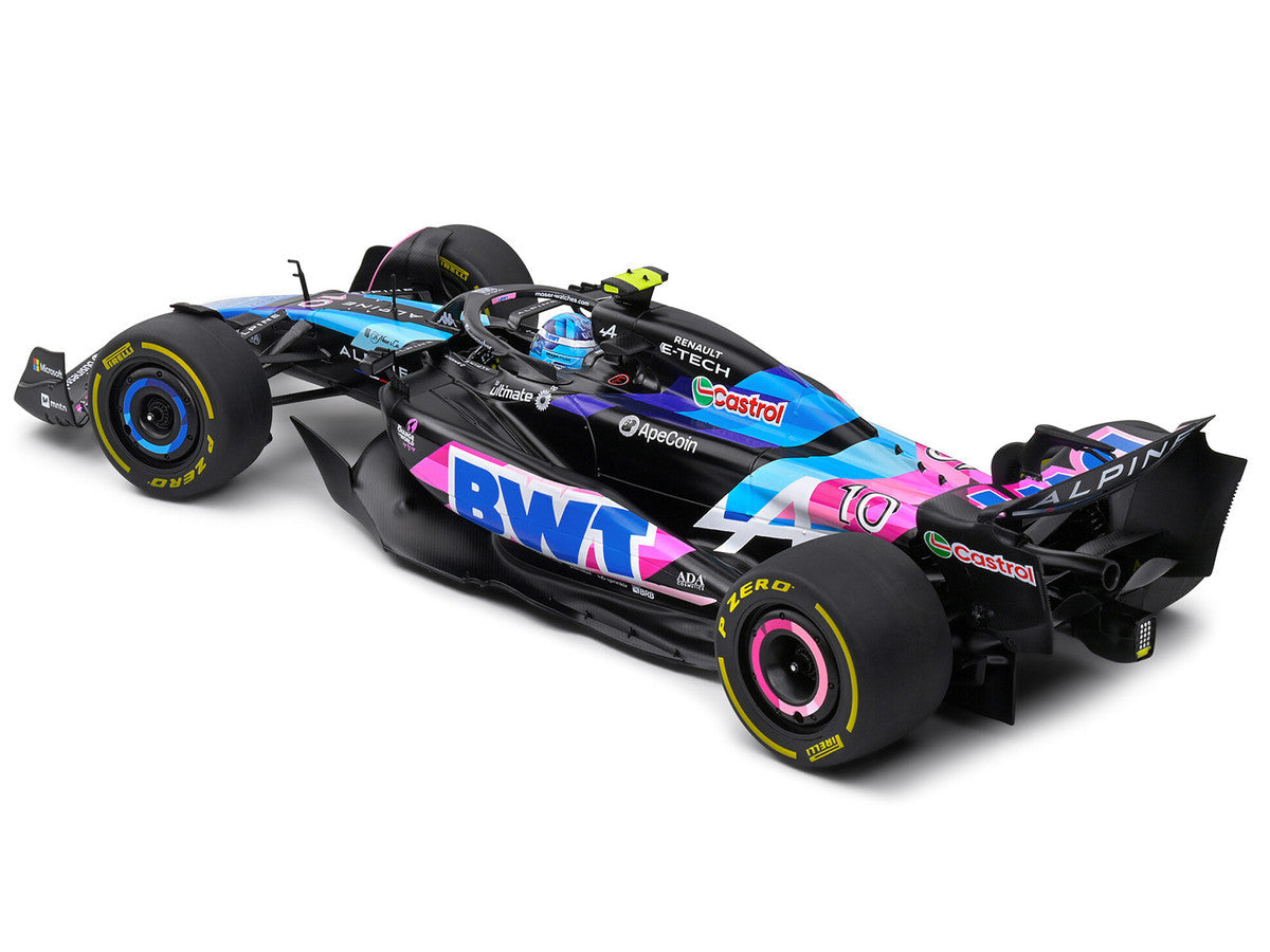 Alpine A524 #10 Pierre Gasly "BWT" Formula One F1 Monaco GP (2024) "Competition" Series 1/18 Diecast Model Car by Solido LuxuryLifeWay Online Store