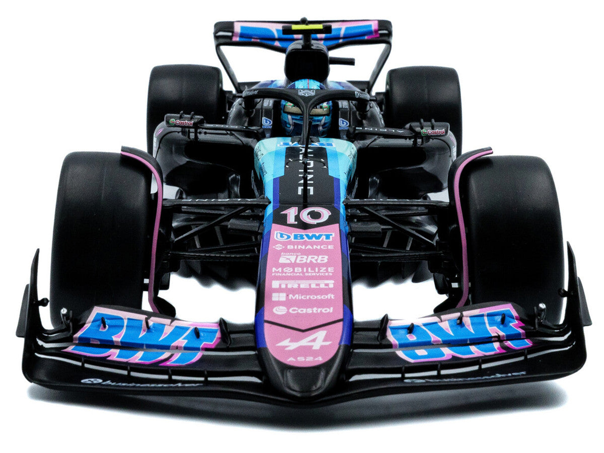 Alpine A524 #10 Pierre Gasly "BWT" 3rd Place Formula One F1 "Sao Paulo GP" (2024) "Competition" Series 1/18 Diecast Model Car by Solido LuxuryLifeWay Online Store