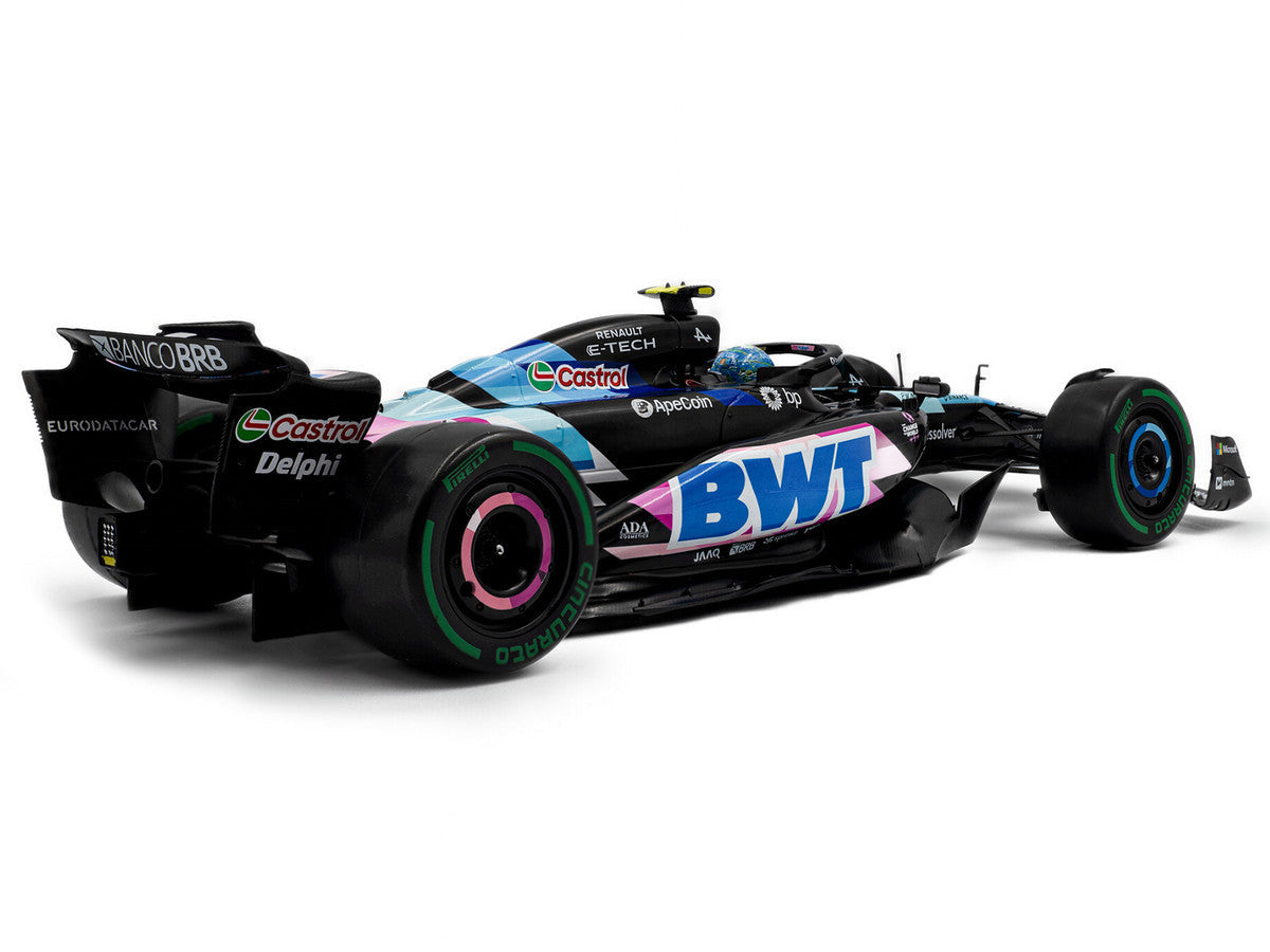 Alpine A524 #31 Esteban Ocon "BWT" 2nd Place F1 "Sao Paulo GP" (2024) "Competition" Series 1/18 Diecast Model Car by Solido LuxuryLifeWay Online Store