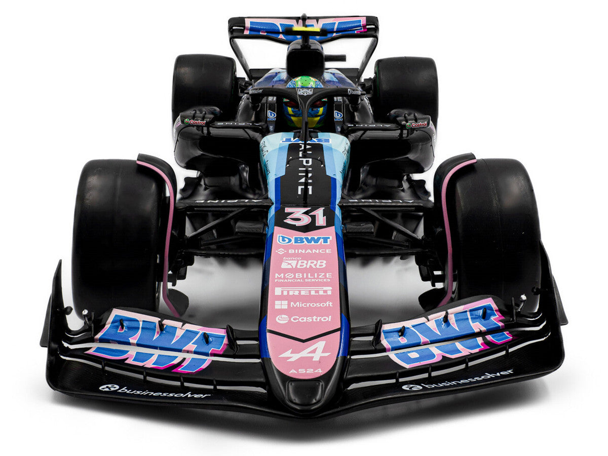 Alpine A524 #31 Esteban Ocon "BWT" 2nd Place F1 "Sao Paulo GP" (2024) "Competition" Series 1/18 Diecast Model Car by Solido LuxuryLifeWay Online Store