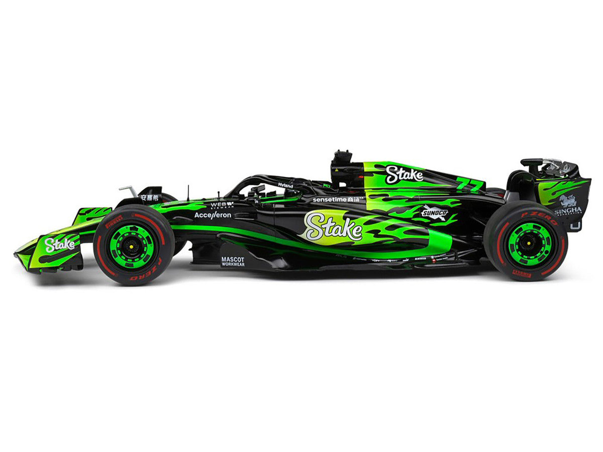 Kick Sauber C44 #77 Valtteri Bottas "Stake F1 Team Kick Sauber" Formula One F1 "Las Vegas GP" (2024) "Competition" Series 1/18 Diecast Model Car by Solido LuxuryLifeWay Online Store