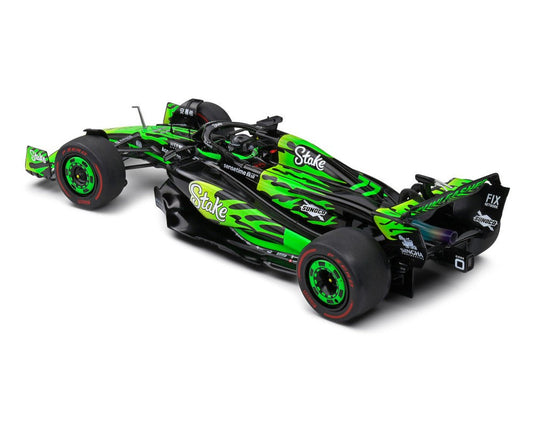Kick Sauber C44 #77 Valtteri Bottas "Stake F1 Team Kick Sauber" Formula One F1 "Las Vegas GP" (2024) "Competition" Series 1/18 Diecast Model Car by Solido LuxuryLifeWay Online Store