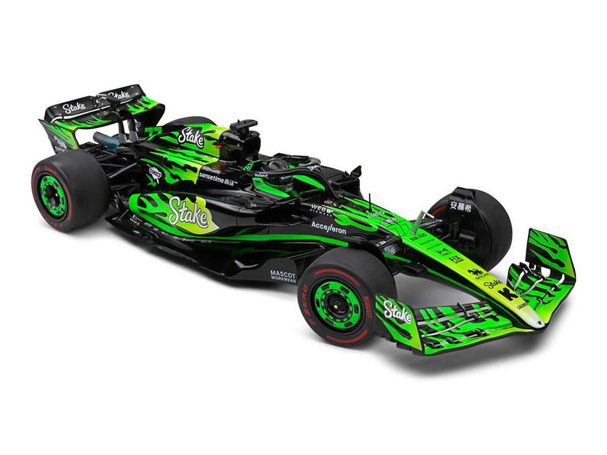 Kick Sauber C44 #77 Valtteri Bottas "Stake F1 Team Kick Sauber" Formula One F1 "Las Vegas GP" (2024) "Competition" Series 1/18 Diecast Model Car by Solido LuxuryLifeWay Online Store