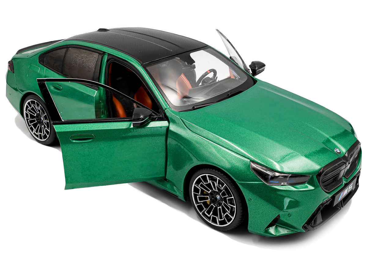 2025 BMW M5 Isle of Man Green Metallic 1/18 Diecast Model Car by Solido LuxuryLifeWay Online Store