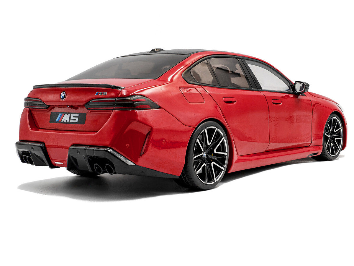 2025 BMW M5 Fire Red with Black Top 1/18 Diecast Model Car by Solido LuxuryLifeWay Online Store