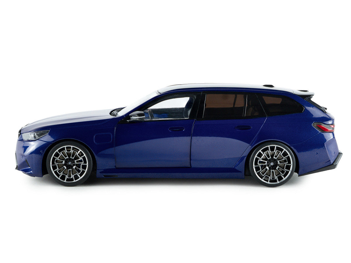 2025 BMW M5 Touring Marina Bay Blue Metallic with Black Top 1/18 Diecast Model Car by Solido LuxuryLifeWay Online Store