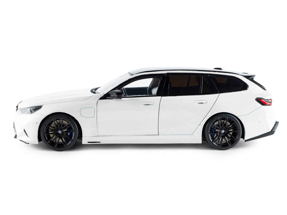 2025 BMW M5 Touring Alpine White with Black Top 1/18 Diecast Model Car by Solido LuxuryLifeWay Online Store
