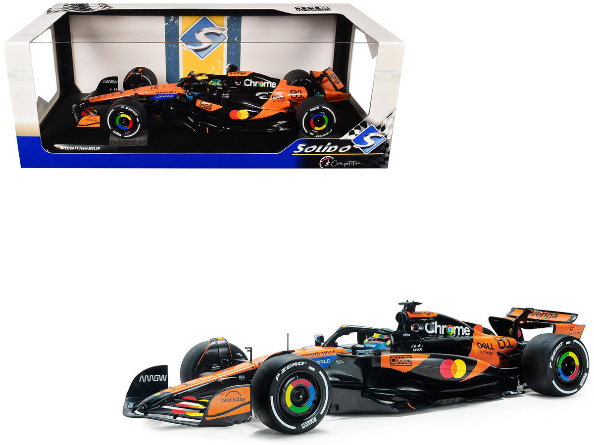 McLaren MCL39 #81 Oscar Piastri "OKX" Winner Formula One F1 "Chinese GP" (2025) "Competition" Series 1/18 Diecast Model Car by Solido LuxuryLifeWay Online Store