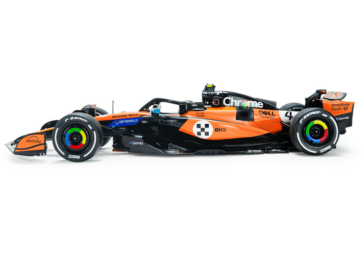 McLaren MCL39 #4 Lando Norris "OKX" Winner Formula One F1 "Monaco GP" (2025) "Competition" Series 1/18 Diecast Model Car by Solido LuxuryLifeWay Online Store