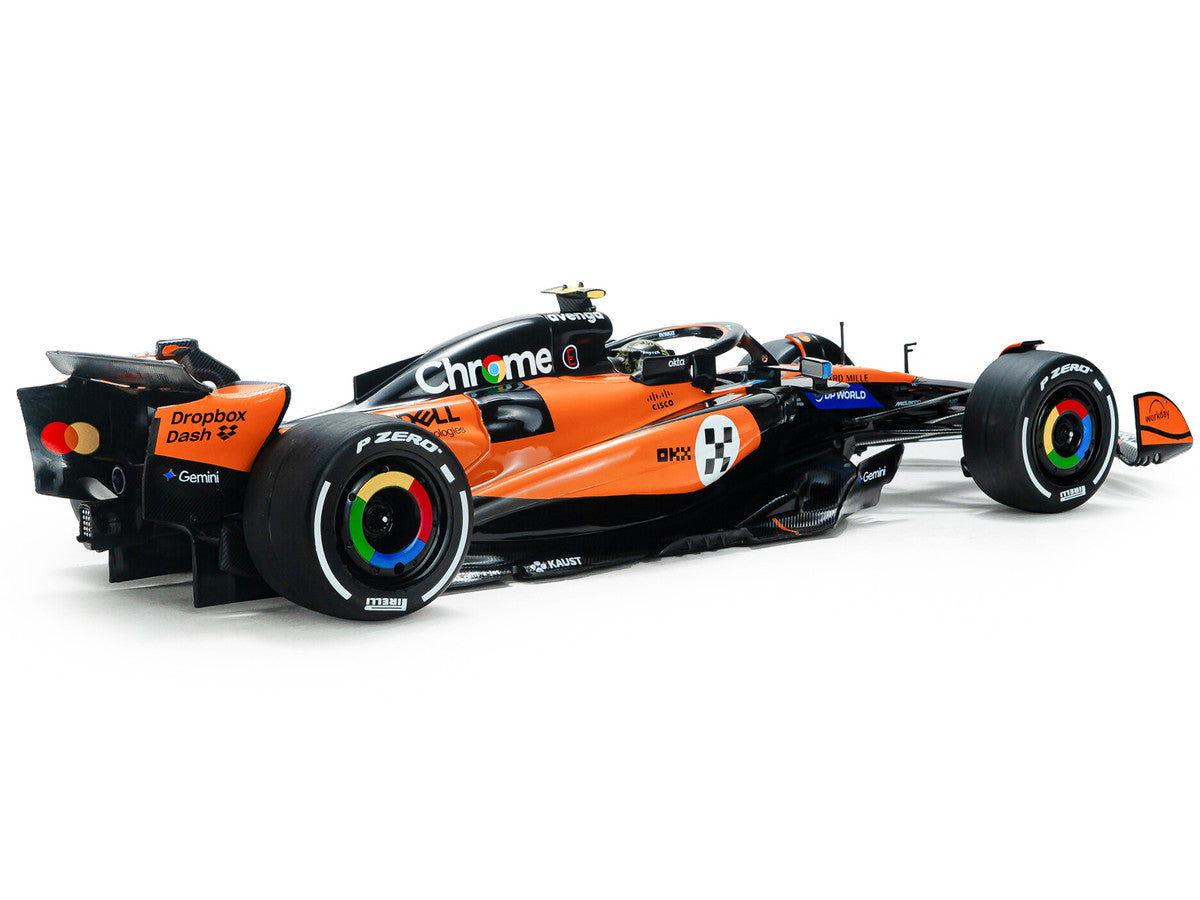 McLaren MCL39 #4 Lando Norris "OKX" Winner Formula One F1 "Monaco GP" (2025) "Competition" Series 1/18 Diecast Model Car by Solido LuxuryLifeWay Online Store