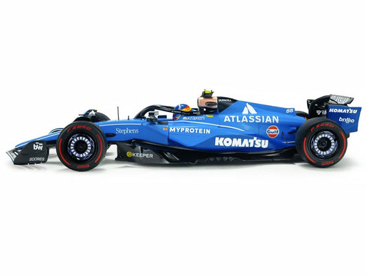 Williams FW47 #55 Carlos Sainz "Atlassian" Formula One F1 "Australian GP" (2025) "Competition" Series 1/18 Diecast Model Car by Solido LuxuryLifeWay Online Store