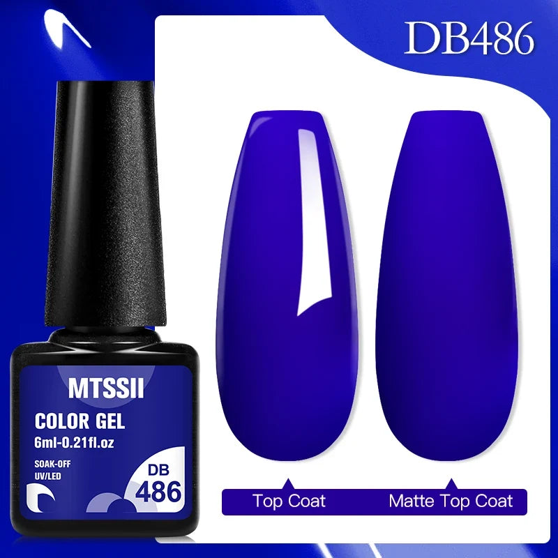 Mtssii 6ML Chocolate Color Gel Nail Polish Brown Semi Permanent UV Gel Autumn Winter Popular Soak Off Nail Art Gel Varnishes Tri Light Beauty