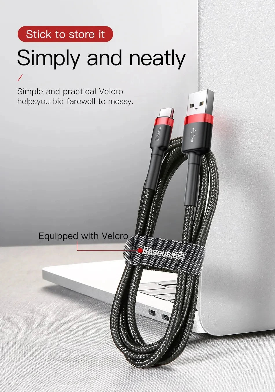 Baseus USB C Cable for oneplus 12 Quick Charge 3.0USB C Cable Fast Charging Cable Type C for Huawei Xiaomi 13 USB-C Charger Wire Pi-Mart