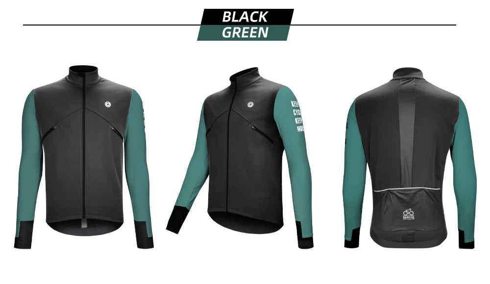 DAREVIE Cycling Men's Jacket Windproof Fleece Pro Cycling Jackets Long Sleeve Warm Soft Brushed Pro Breathable Bicycle Clothing Pi-Mart