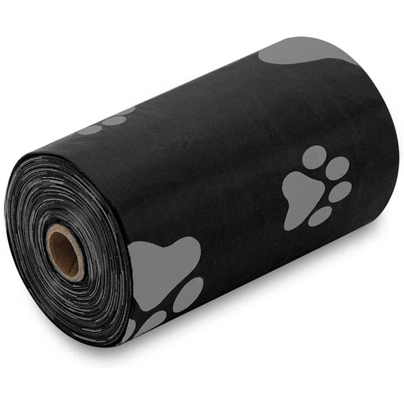 Random Color Cartoon Paw Graphic Dog Poop Bags Pet Poop Bags Leak-Proof Dog Waste Bags For Pet Supplies Pi-Mart