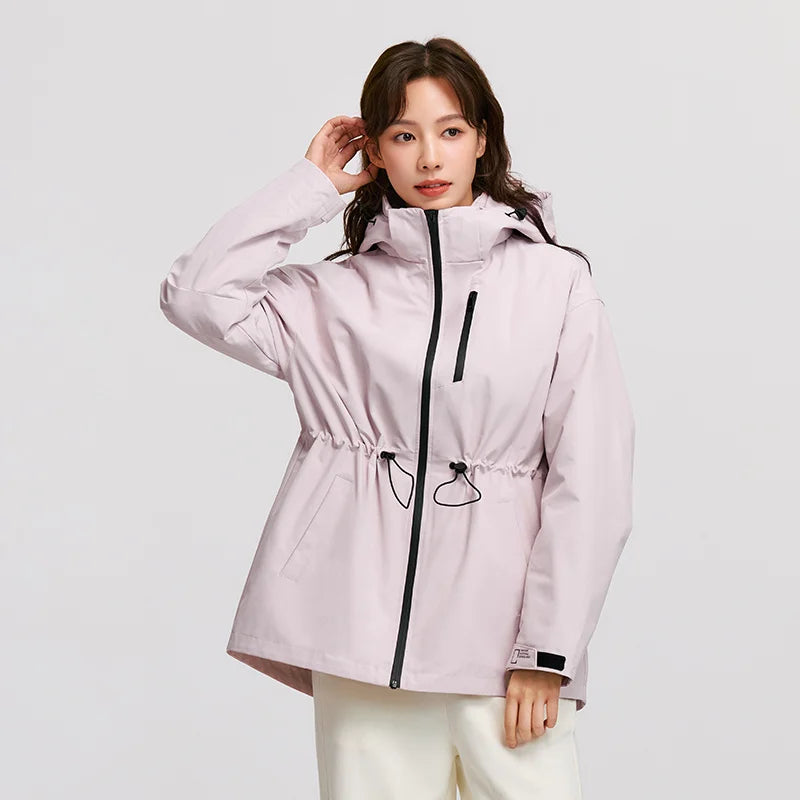 Semir Down Jacket Women 2025 New Two-Piece Three-in-One Outdoor Travel Daily Waterproof Oil-proof Stain-proof Woman winter coat LadyShow.Store
