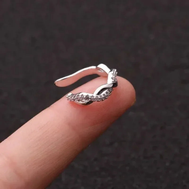 EVISPOL 1Pc Hot Sale Cute Metal Leaf Earcuff Clips On Earring for Women Fake Piercing Cartilage Earrings Ear Ring Without Hole Pi-Mart