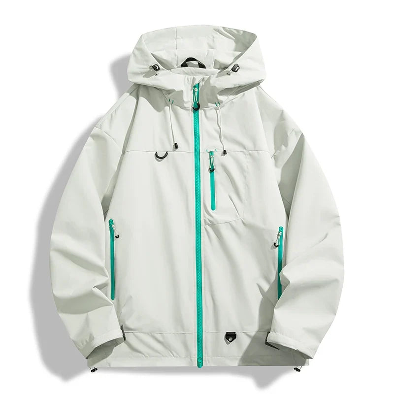 JNLN Unisex Waterproof Windbreaker Outdoor Sport Windproof Single-Layer Jacket Men Women Hiking Climbing Trekking Rain Coat LadyShow.Store