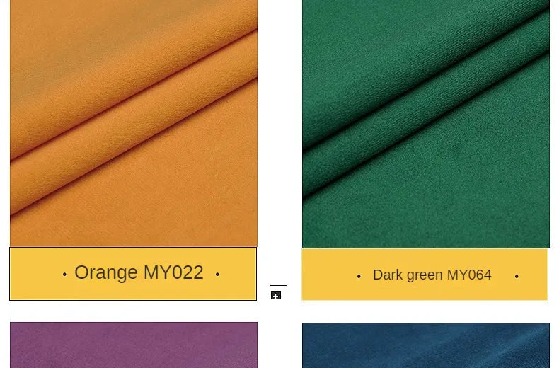 Velvet Fabric By The Meter for Tablecloth Diy Sofa Covers Curtains Sewing Thickened Soft Cloth Plain Black White Winter Textile Pi-Mart